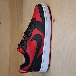Nike Court Borough Low Recraft Sneaker In University Red And Black